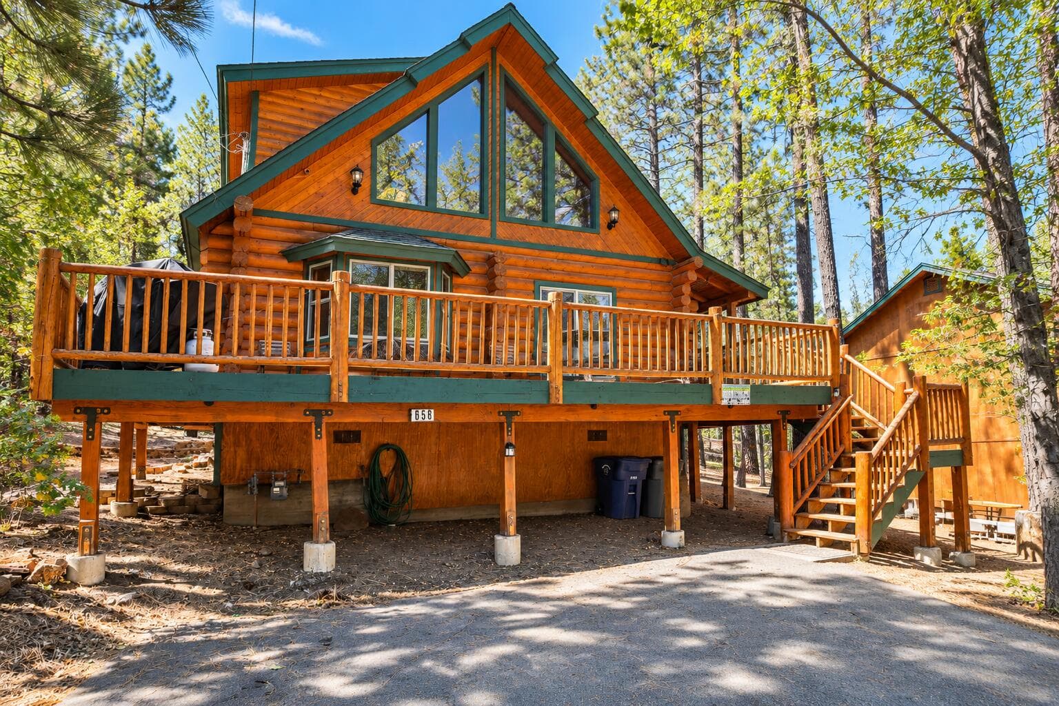 Rustic Log Cabin in the Forest